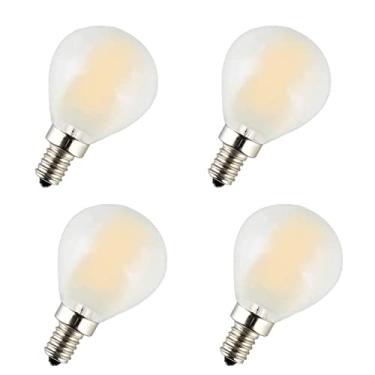Imagem de YDJoo Lâmpada De Filamento Led Globo E14 G45 Regulável 6W Lâmpada De Filamento Led 60W Equivalente E14 Base Europeia Branco Quente 2700K Vidro Fosco Lâmpada Vintage Decorativa Para Lustre Pendente,