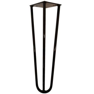 Imagem de Pé de Ferro Aço Hairpin Legs 45 cm Preto A01 Sofá Móveis Mesa - Inoviz