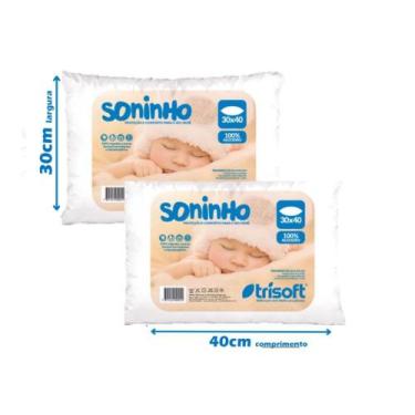 Imagem de 2 Travesseiro Para Bebe Recem Nascido, Super Macio Trisoft - trisoft 