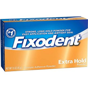 Imagem de Fixodent Pwd Ex Hold Tamanho 1,6Z Pó Adesivo Para Dentaduras De Fixação Extra