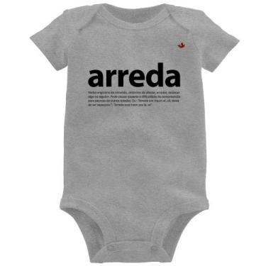 Imagem de Body Bebê arreda - Foca na Moda, Cinza, P