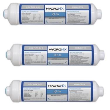 Imagem de Kit 3 Unidades Filtro de Água Geladeira Side By Side Externo - Hydroni