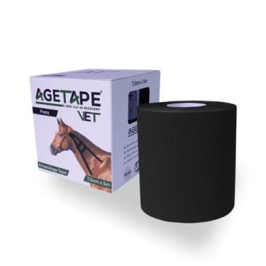 Imagem de Agetape Vet Kinesiology Tape 7.5cm X 5m - Preto, Preto