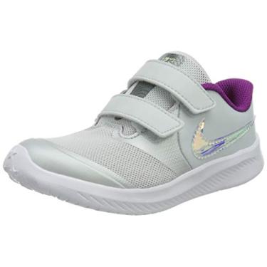 Imagem de Nike Toddler Girls' Star Runner 2 Shoes, Pure Platinum/Multicolor/Barely Volt, 5