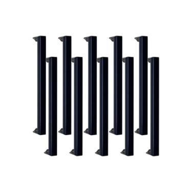 Imagem de Puxador Slim Gaveta Armario Movel Alumínio 16cm Round 10 Uni (Azul)