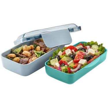 Imagem de Marmita com Divisórias Electrolux Lunch Box A15338401, Cinza e Verde