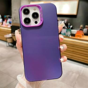 Imagem de HPQWN Para Samsung S24 Ultra Gradient Case Matte Hard Phone Cases (Para Samsung S24 Ultra/S9754)