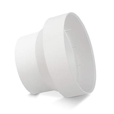 Imagem de Adaptador de duto redutor de duto de ar de 6 a 4 polegadas Conector de tubo HAVC para sistema de ventilação em linha (150 mm a 100 mm)