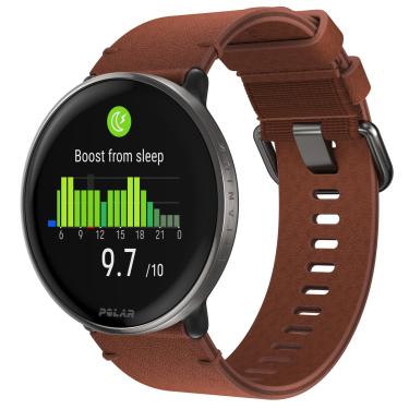 Imagem de Polar Ignite 3 Titanium Marrom - Relógio de Condicionamento e bem-estar com GPS, Análise do Sono, Tela AMOLED, Monitor de Atividade 24h, FC, Exercícios Personalizados, Orientação por voz em tempo real