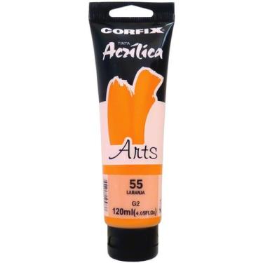 Imagem de Tinta Acrílica Arts Corfix 120ml 120ml G2 - 85120, 055 - LARANJA