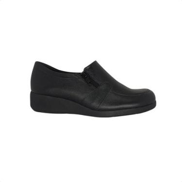 Imagem de Sapato Feminino Anabela Comfortflex Preto, Soft preto, 35