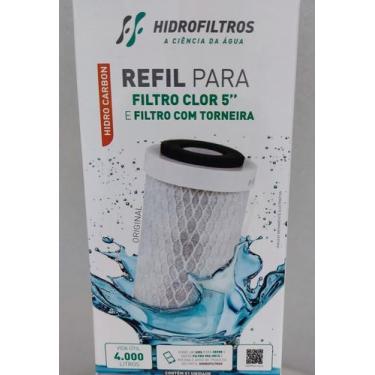 Imagem de Refil p/ purificador de água p/ ponto de uso carbon block 5" 5 micra -