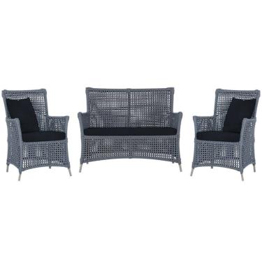 Imagem de  Jogo Sofá e 2 Poltronas de Área Igapó Alumínio