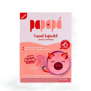Imagem de Cereal Papapá Sem Glúten Sabor Aveia, Morango e Beterraba - 170g