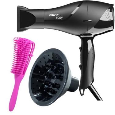 Imagem de Secador De Cabelo Taiff 1700w Ions Profissional Ar Quente Frio Preto D