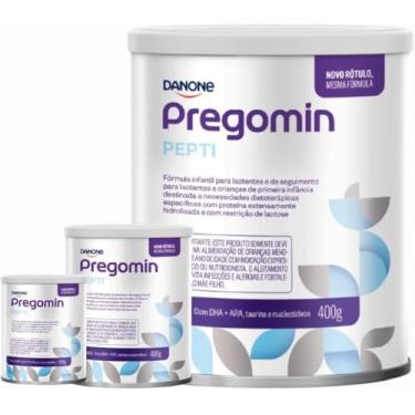 Imagem de 3 latas Pregomin Fórmula infantil em pó - 400gr - Validade 2026