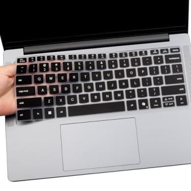 Imagem de i-Tensodo Capa de teclado para 2025 2024 Yoga Slim 7 14IMH9 14Q8X9 35.6 cm, Yoga Slim 7X 14Q8X9M 36.8 cm, Yoga Slim 7 15ILL9 39.6 cm Capa de teclado preta