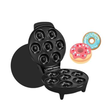 Imagem de Máquina De Donuts Dupla Face Máquina De Donuts Elétrica 110V Máquina Para Fazer Mini Donuts com 7 Furos (Preto) - YODHE