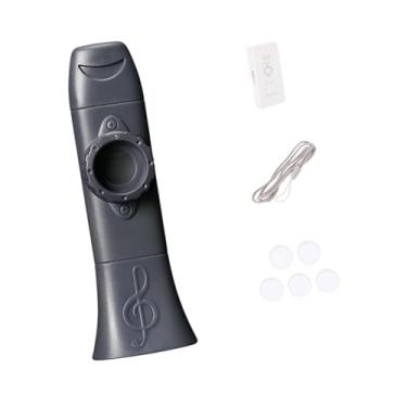 Imagem de Dynwave Kazoo fácil de tocar acompanhamento com pescoço de renda de renda de renda para crianças brinquedo infantil para piano Iniciante Violino Ukulele Kids, Cinza