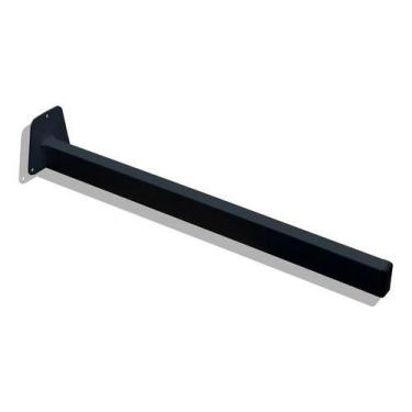 Imagem de 2x Suporte Pia/ Tanque (grapa)- Parafusar- 50cm - Preto - Perfil Vale