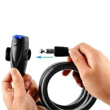 Imagem de Bloqueio de Bicicleta e Motocicleta Anti-Roubo com Cabo de Aço - 2 Cha