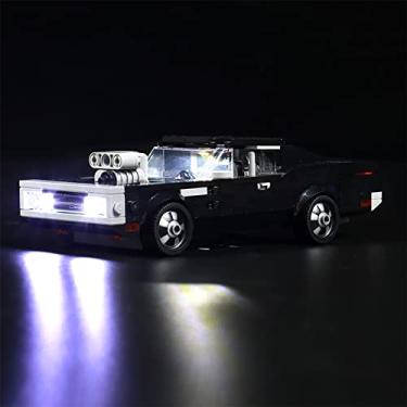 Imagem de BrickBling LED Light for Lego Speed Champions Fast & Furious 1970 Dodge Charger R/T 76912 Toy Car Building Set, DIY Lighting Kit for Lego 76912 Compatible with 76912 (No Model)