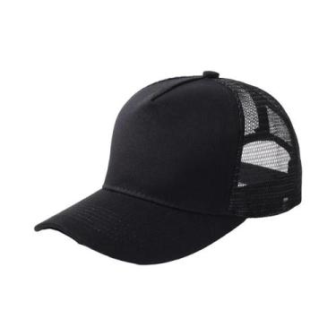 Imagem de Boné de Beisebol Snapback Curvo - Adulto, Malha, Verão, Hip Hop, Ajust