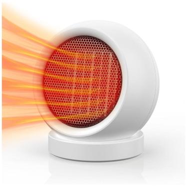 Imagem de Aquecedor Portátil Coolfor 600W: Eficiente, Rápido e Seguro para Casa, Escritório e Quarto, Branco