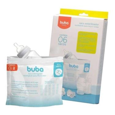 Imagem de 6 Sacos Esterilizador Mamadeira Chupeta Bico Microondas Buba