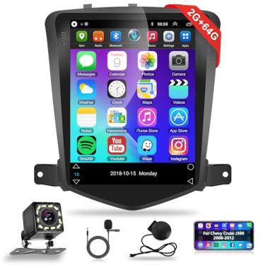 Imagem de 【HiFi 16EQ】 Rádio automotivo Android 2G + 64G para Chevy Cruze J300 2008-2012, podofo 24.6 cm vertical 1080p HD IPS tela sensível ao toque Bluetooth estéreo para carro com GPS, WiFi, FM, RCA, USB +