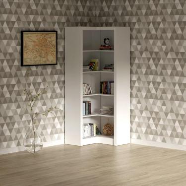 Imagem de Estante Armário De Canto Multimóveis Cr25034 Branca