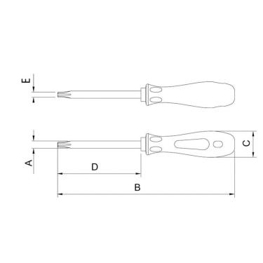 Imagem de Chave Trafix Com Cabo Em Aço Cromo Vanádio T9 Tramontina Pro Tramontina