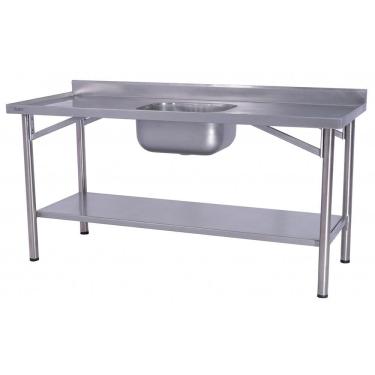 Imagem de Pia Industrial Benfati Inox 304 200x70cm Paneleiro Liso Com 1 Cuba 665cl