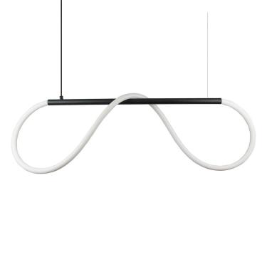 Imagem de Lustre Design Moderno Rope 38w - Silicon Led 3000k - Preto