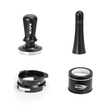 Imagem de IKAPE Kit de adulteração de café expresso de 54 mm 4 em 1, adulterador de café, ferramenta WDT, funil de dosagem e papel de filtro