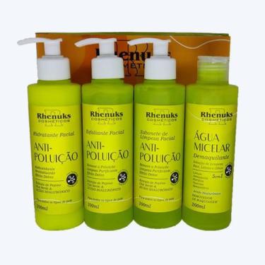 Imagem de Kit Skin Care Facial Anti-Poluição com 4 itens - Rhenuks