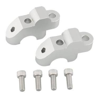 Imagem de FJMQHU 2x Elevadores de Carga para Motocicleta Aumentam a Altura Do Guidão E Substituem a Pilotagem Confortável para NC750S 2014-2015, Prata