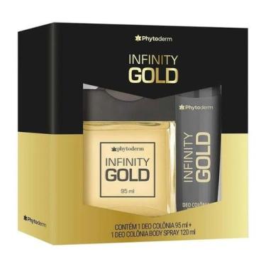 Imagem de Kit Deo Colônia 95 ml + Body Spray 120 ml Phytoderm Infinity Gold