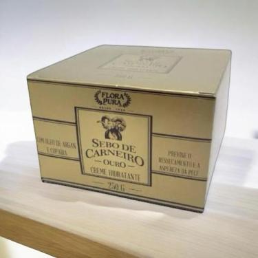 Imagem de Creme hidratante sebo de carneiro ouro- 250g - flora pura