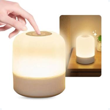 Imagem de Luminária Led Recarregável Moderna De Mesa Lâmpada Decoração - Hxt