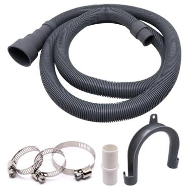 Imagem de YuGtcen Kit de extensão de mangueira de drenagem universal para máquina de lavar louça, lavadora, desumidificador (1,5 m)