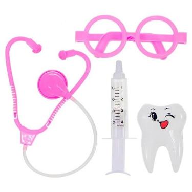 Imagem de Kit dentista rosa 4 peças - ZEIN