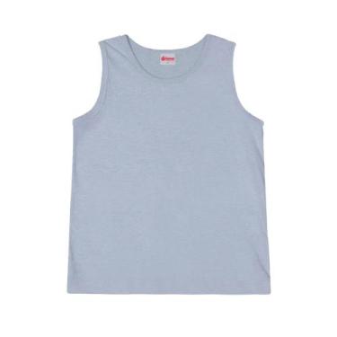 Imagem de Camiseta Regata Básica Infantil Masculina - Ótima Confecções, Mescla, 