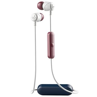 Imagem de Fones de ouvido intra-auriculares sem fio Bluetooth Skullcandy Jib com microfone para chamadas mãos livres. bateria Recarregável de 6 horas. inclui géis de ouvido para isolamento de Ruído. Vice/Gray/Crimson