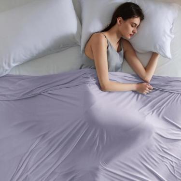 Imagem de Cobertor de resfriamento Bedsure Lavender Queen Size para quem dorme b