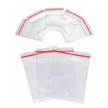 Imagem de Kit 100 Saco Fechamento Zip N10 24X34Cm Fecho Hermético