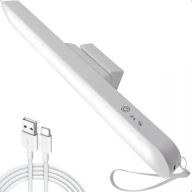 Imagem de Luminária LED USB Portátil para Leitura, Recarregável, 30 cm, Branca