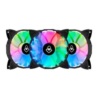 Imagem de Kit 3 Fans Mancer Z100 RGB Com Controladora 120mm - MCR-Z10RGB-01