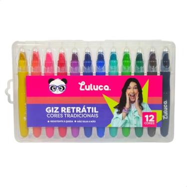 Imagem de Giz Cera Retrátil Luluca 12 Cores Jumbo