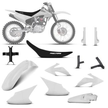 Imagem de Kit Plástico Crf 230f 2008 À 2014 - Pro tork, Branco